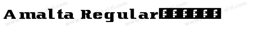 Amalta Regular字体转换